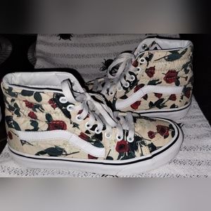 Vans Sk8 Hi  "Rose's Sand Dollar" Shoes Size    7.W/5.5M EUC